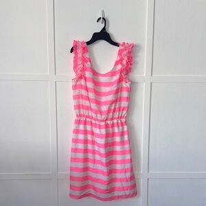 Pink and White Striped Wmns Dress